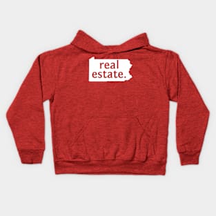 Pennsylvania State Real Estate T-Shirt Kids Hoodie